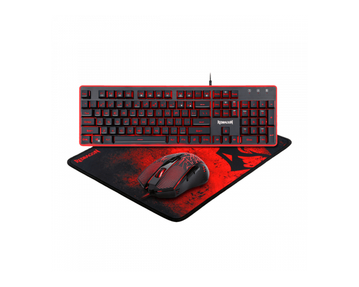 Redragon S107 3 in 1 Gaming Combo Keyboard Mouse Mouse Pad