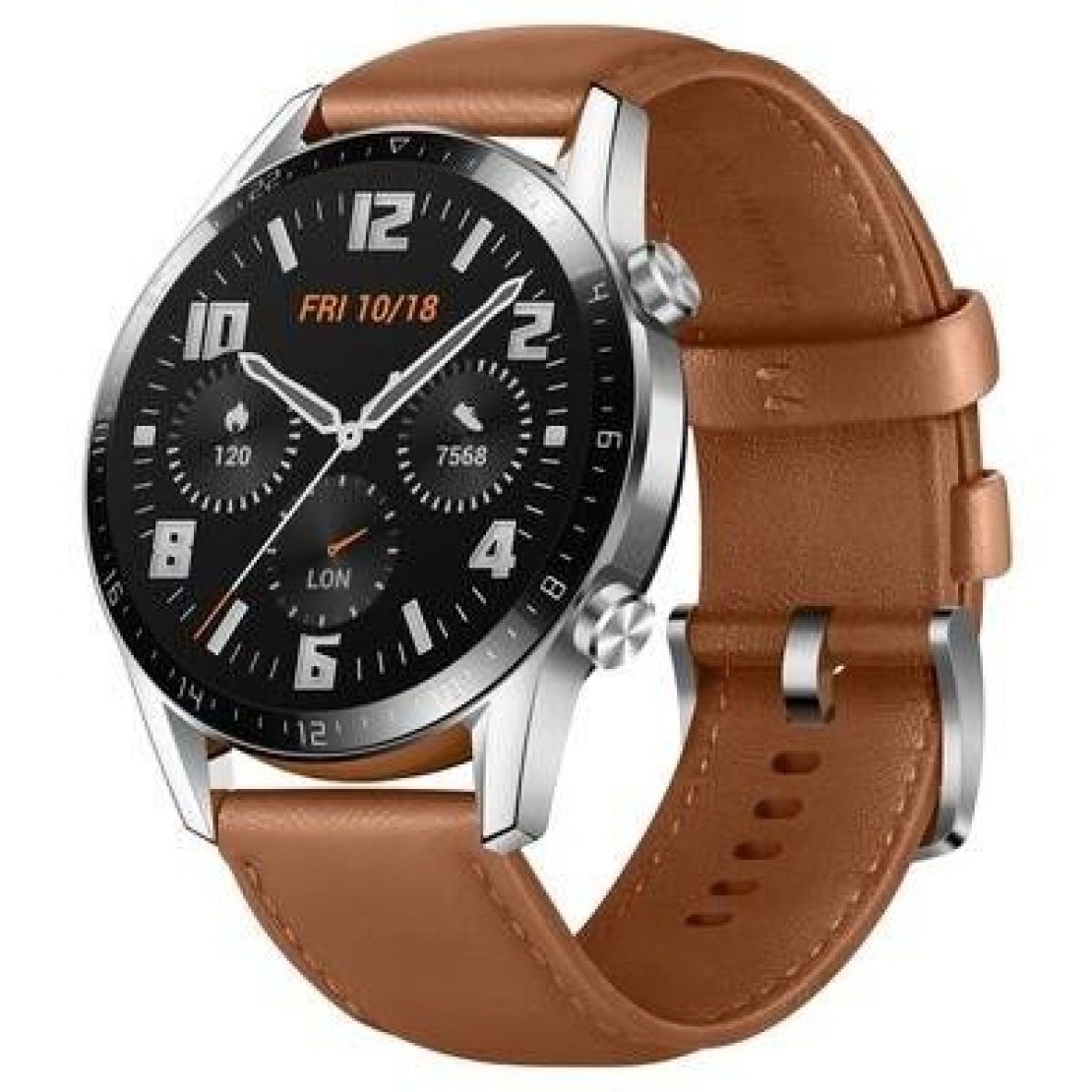 Huawei GT2 46mm Leather Smartwatch Brown