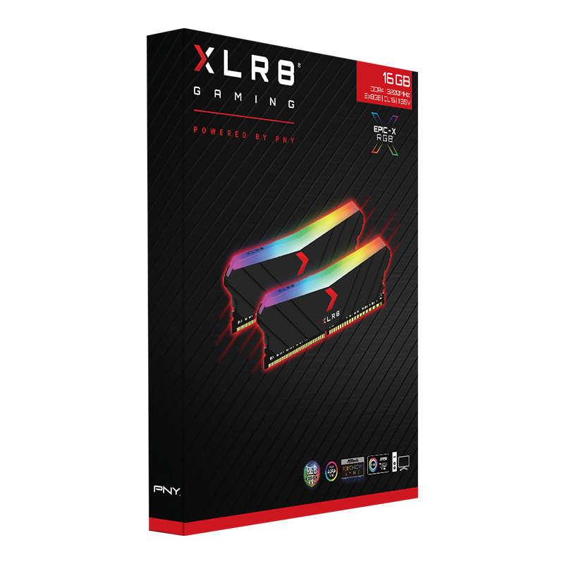 PNY XLR8 GAMING EPIC X RGB 1X16GB DDR4 Desktop Memory