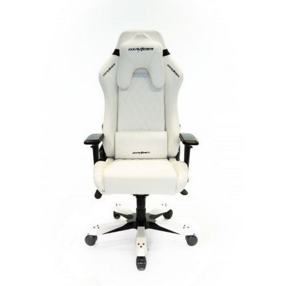 DXRacer Iron Series Headrest and Lumbar Cushions Gaming Chair White
