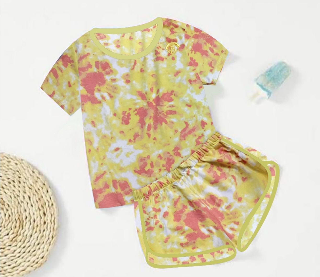 New Lychee Girls & boys Collection Tie & Dye sets summer for kids