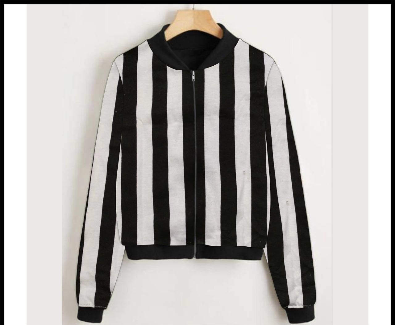 New Winter Collection  zebra print bomber jacket